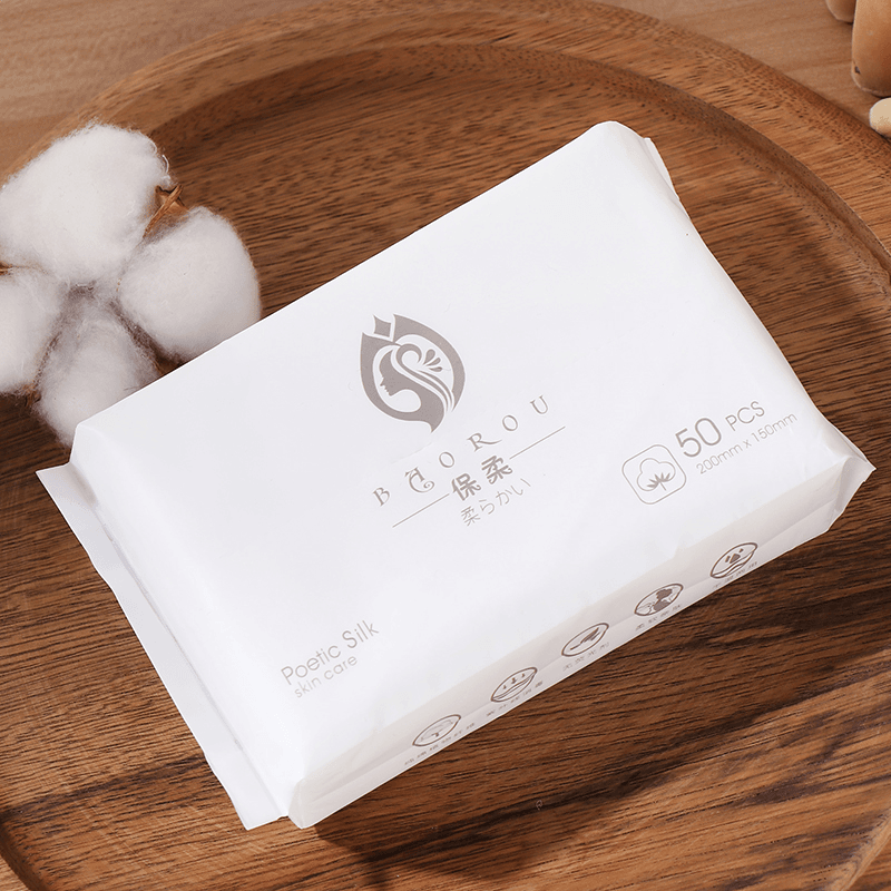 绵柔巾洗脸巾纯棉50抽