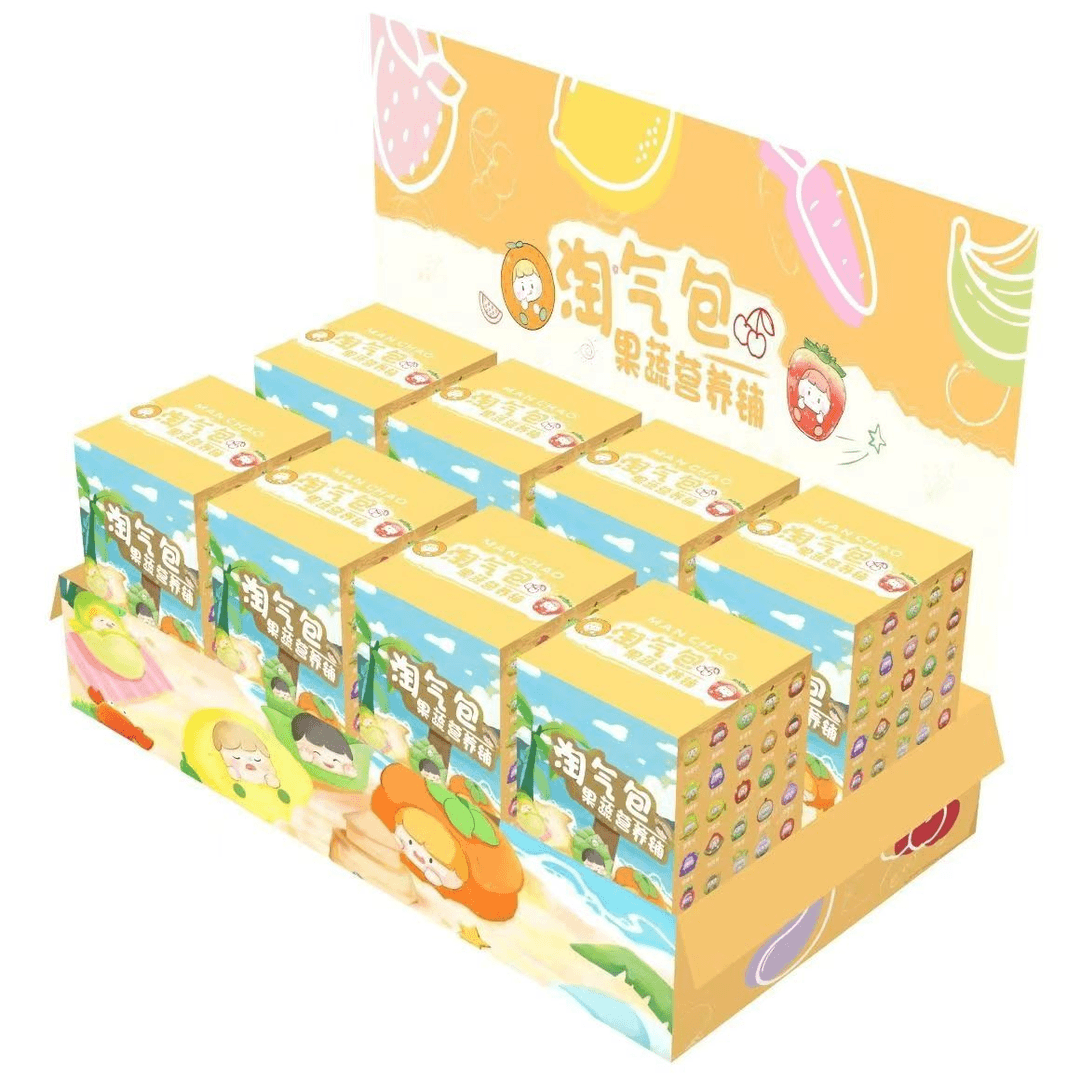 【现场拆】新款可爱淘气包果蔬营养铺升级编码款潮玩盲盒