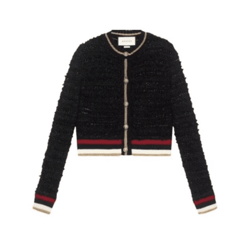 M码/99新/Gucci/古驰 黑色小香风外套/mj00615