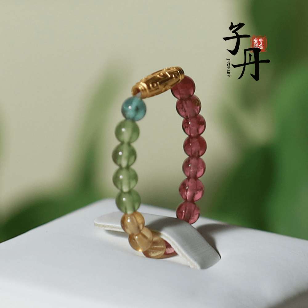 【子丹严选】 碧玺DIY编织戒指 C1-006（多样性发）