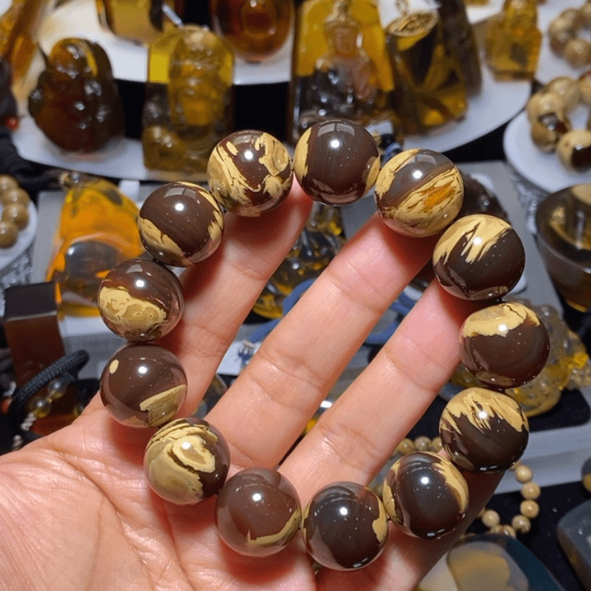 【闪购商品】琥珀珠宝奇石未镶嵌栗**爸