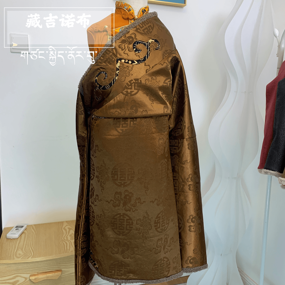 藏式男女同款加绒外搭藏袍