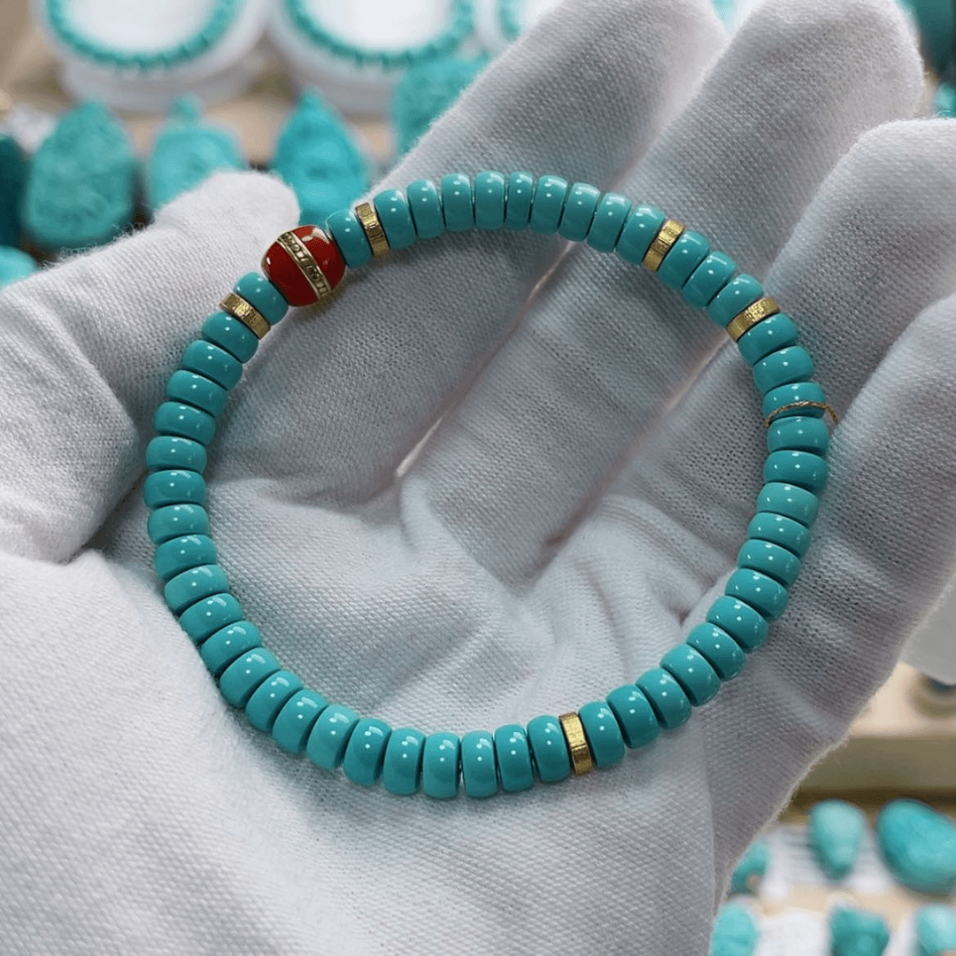 【闪购商品】绿松石珠宝奇石未镶嵌杰*卡