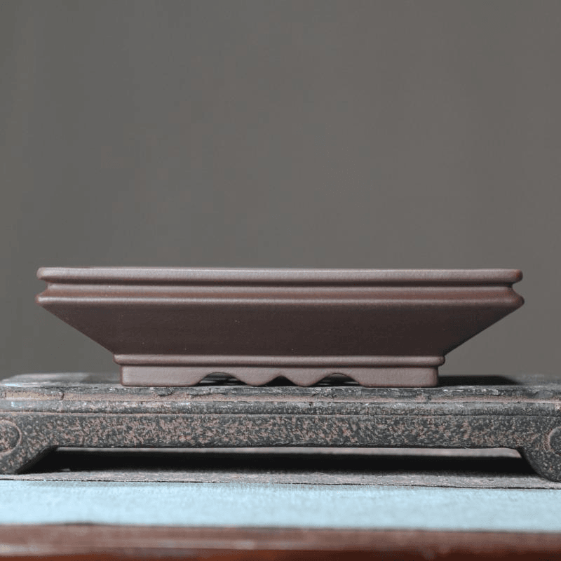 紫砂花盆长方形斗盆仿古古典陶瓷盆景盆觅陶乡桌面盆栽室内觅陶乡