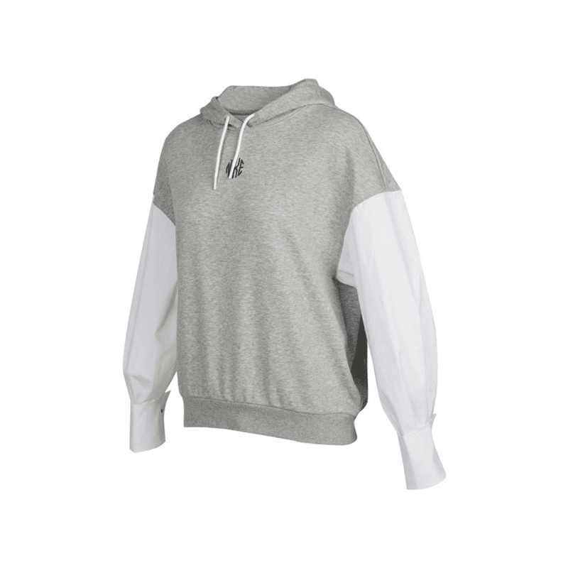 NIKE耐克经典女子休闲服连帽撞色运动卫衣套头衫 DD5053-063