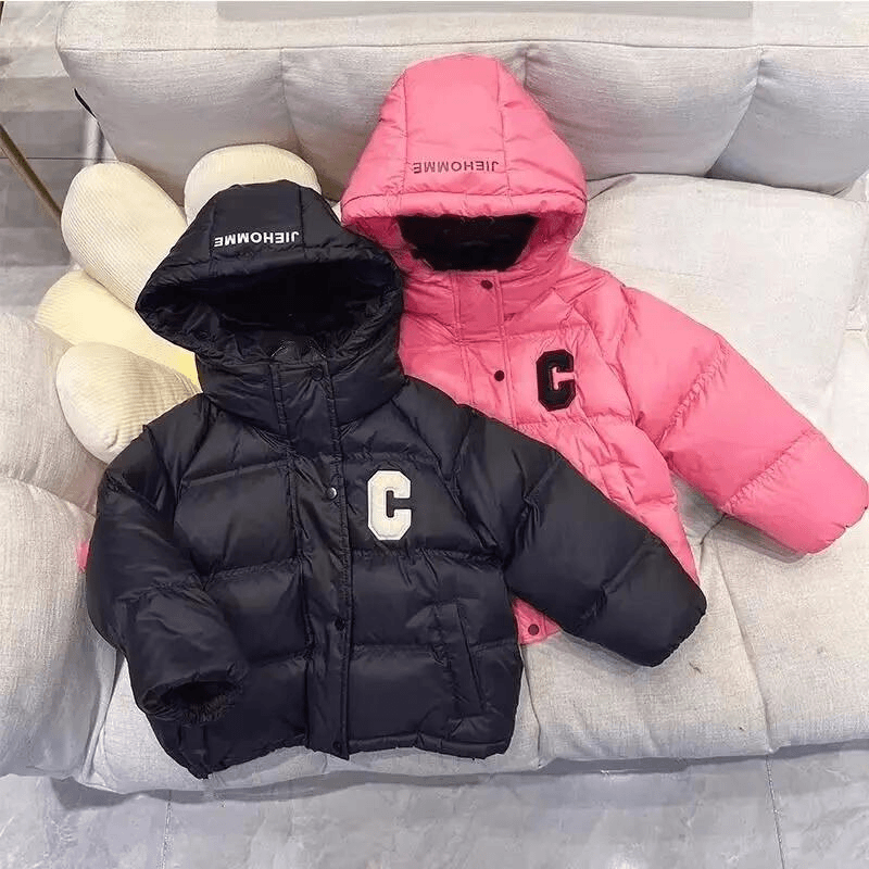 2023白鸭绒防寒儿童服男童女童中大小童宝宝童装外套秋冬新款