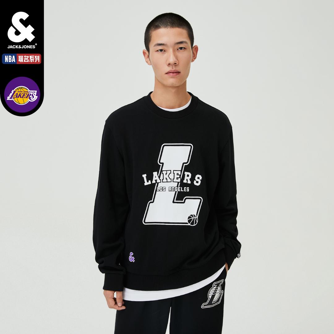 杰克琼斯冬季男士NBA联名湖人队舒适时尚运动卫衣222433065