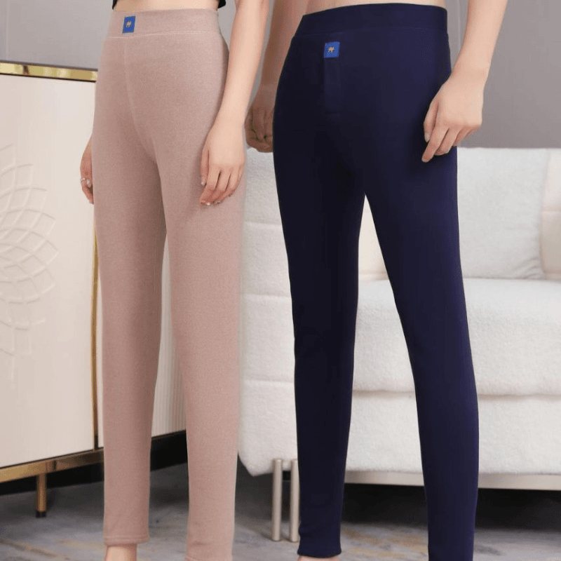 2023冬款加绒加厚驼绒裤男女同款保暖裤高弹力抗寒自发热打底裤子