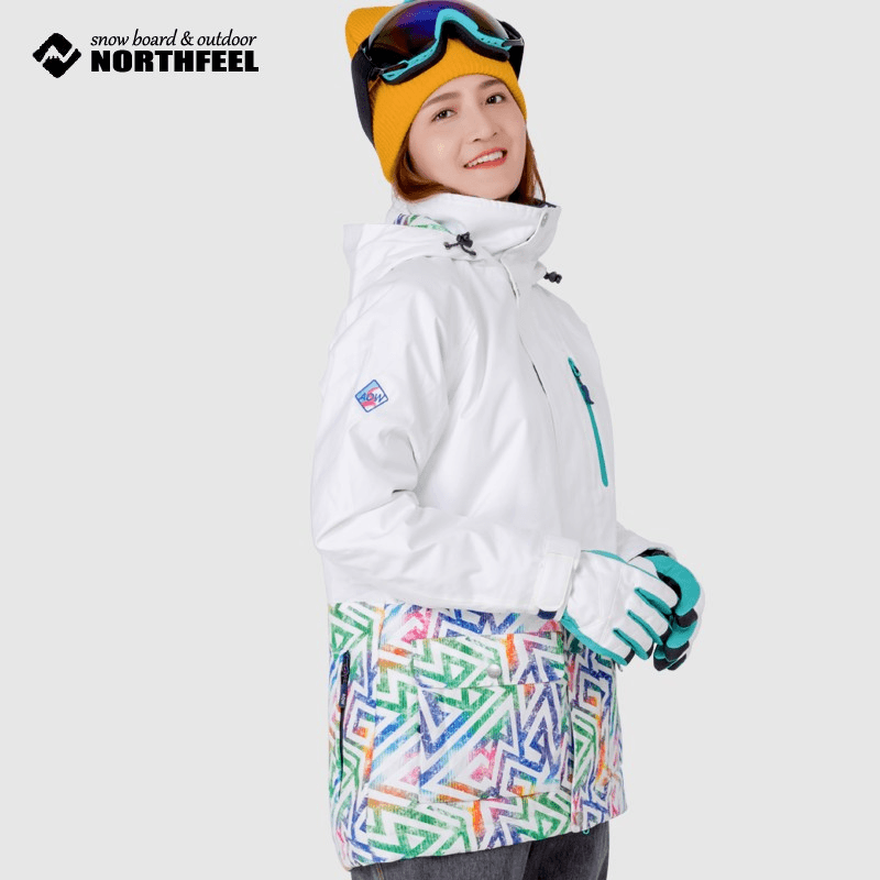 PONTAPES新款滑雪服女单板双板夹棉保暖滑雪衣防水透气冲锋衣滑雪