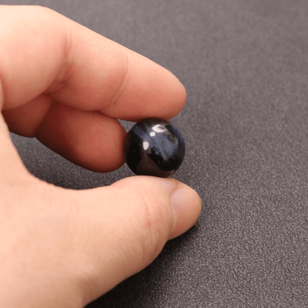A28-5【蓝虎睛闪电纹】南非虎睛石甄选文玩配饰品隔珠