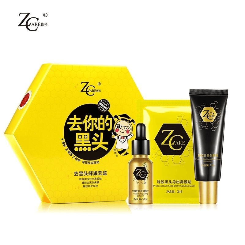 哲科蜂胶去你的黑头三件套去黑头