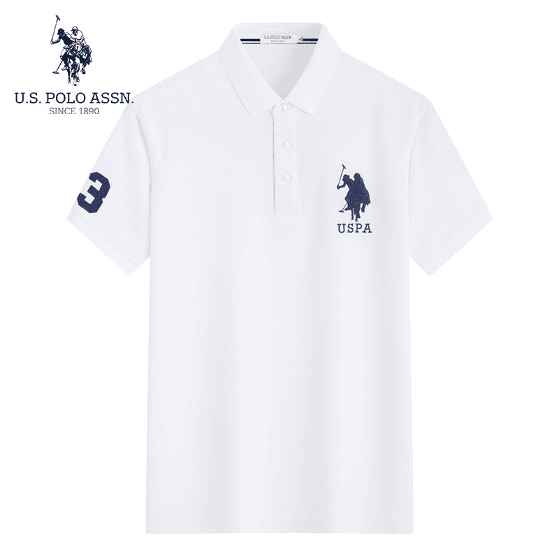 U.S. POLO ASSN. 2023经典短袖polo衫翻领运动商务短袖US11012