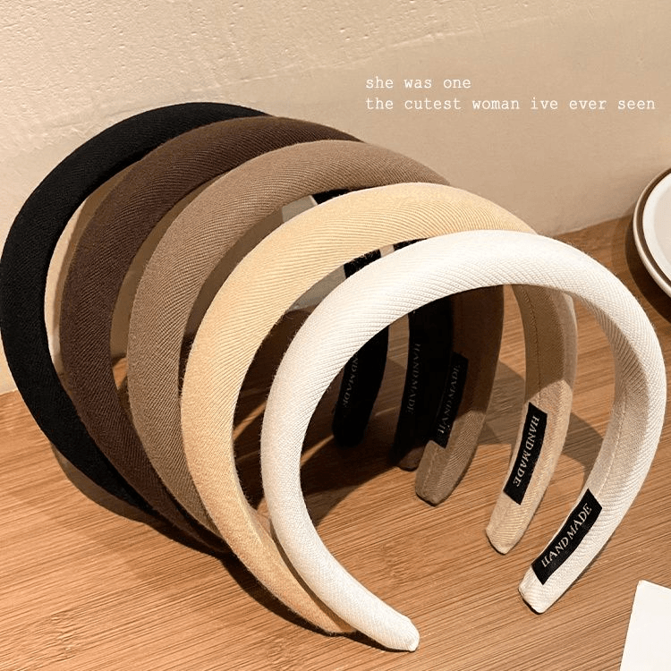 高颅顶海绵发箍女秋冬2023新款压发头箍外出百搭发卡洗脸防滑发捆