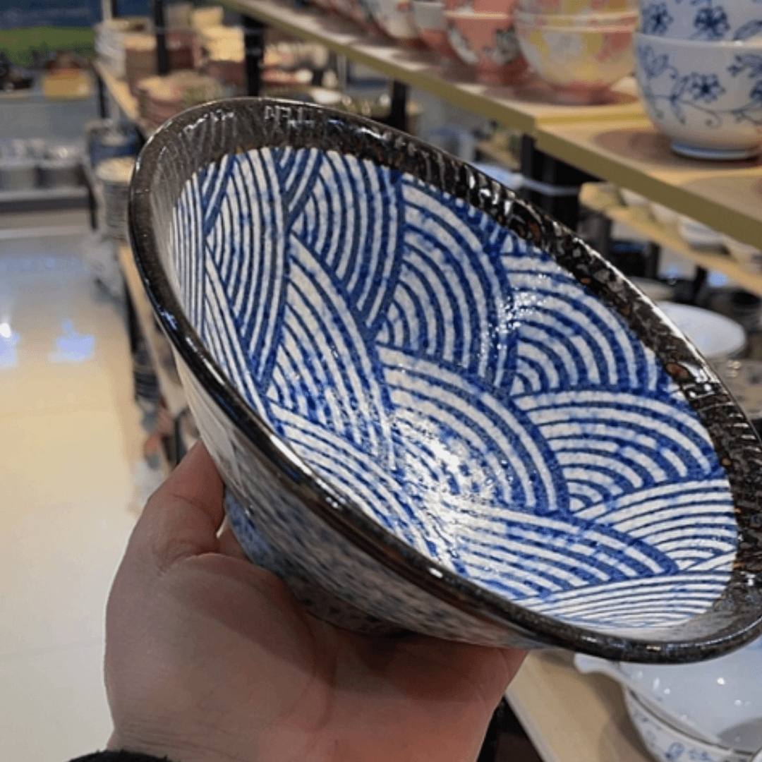 【闪购商品】陶瓷瓷片18斗笠面碗141