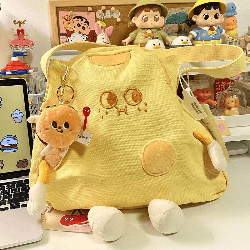 奶酪大包包卡通ins风少女心简约文艺百搭软妹森系学院小众