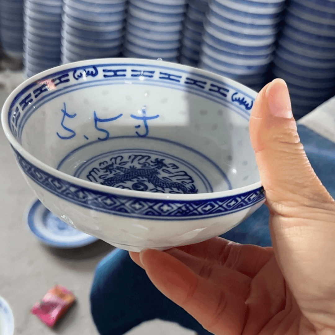 【闪购商品】瓷碗10个5.5寸饭碗
