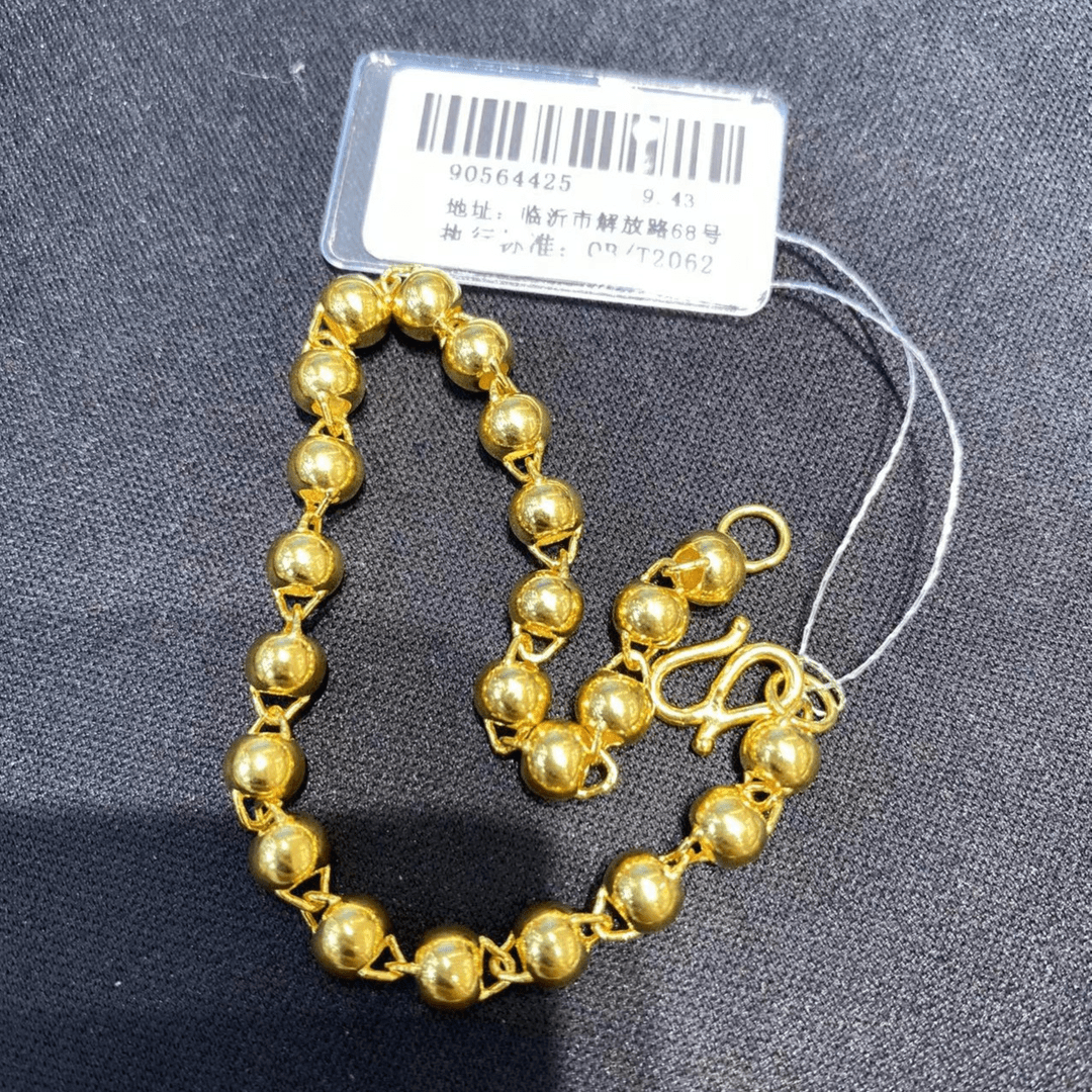 万福珠宝足金999黄金手链