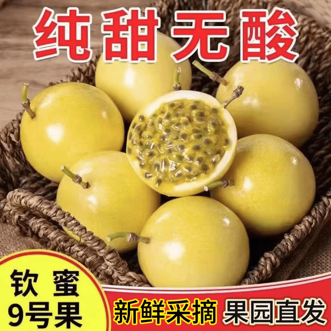 新鲜摘正宗福建黄金百香果当季水果饱满纯甜百香果1斤百香果大果