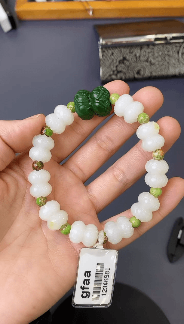【闪购商品】和田玉把件未镶嵌莲子手串卡12mm