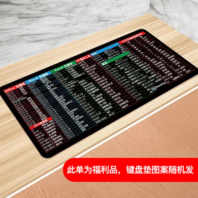 电脑 粉丝福利大号键盘垫图案随机