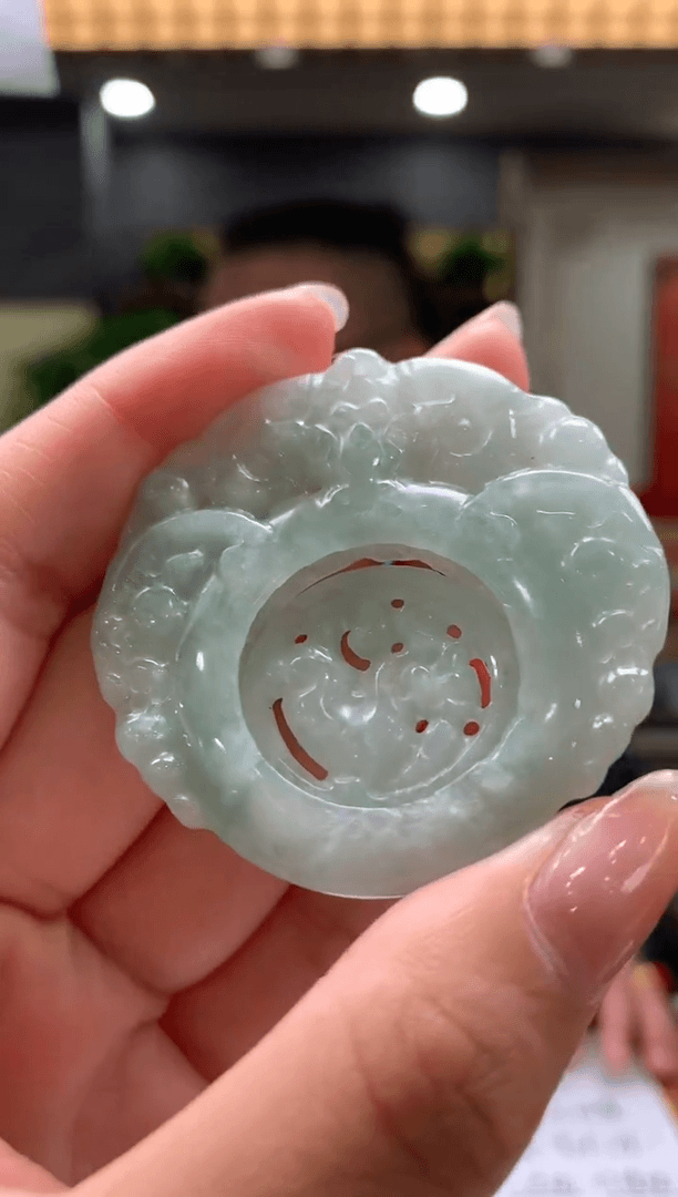 【闪购商品】翡翠颈饰未镶嵌4974yl-三阳开泰304