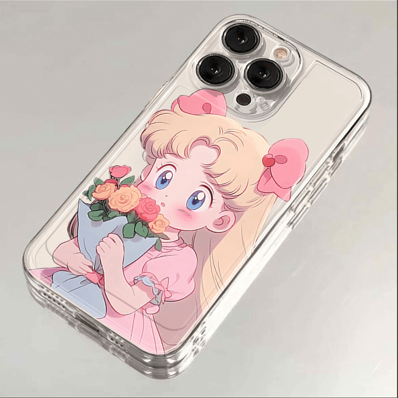 捧花少女iphone15苹果手机壳14promax硅胶13pro透明12高级11可爱