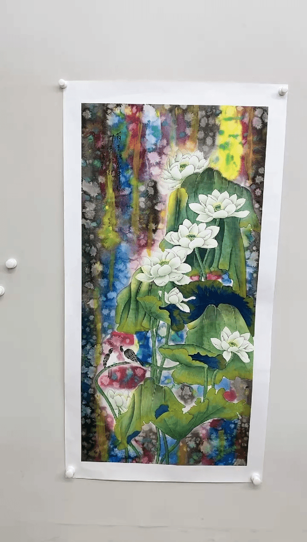 【闪购商品】绘画吴瑞君-四尺荷花/无框/W102