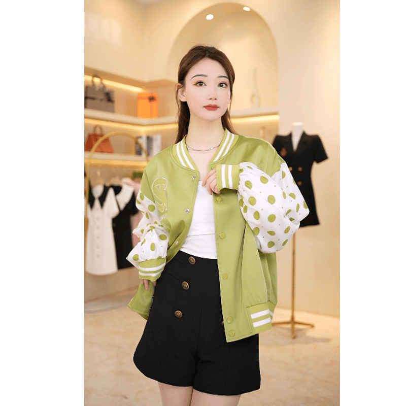 秋季新款百搭时尚棒球服女士外套 8750-2.12