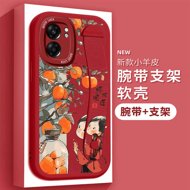 适用OPPOA57手机壳PFTM20新款小羊皮腕带支架新年款软硅胶防摔全