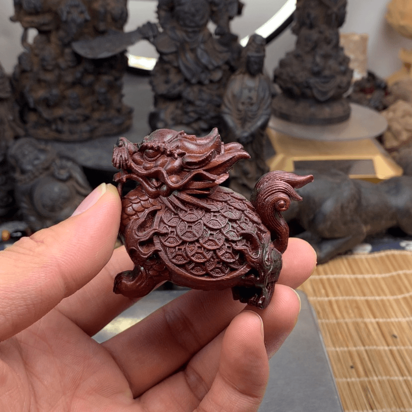 【闪购商品】檀木龙龟