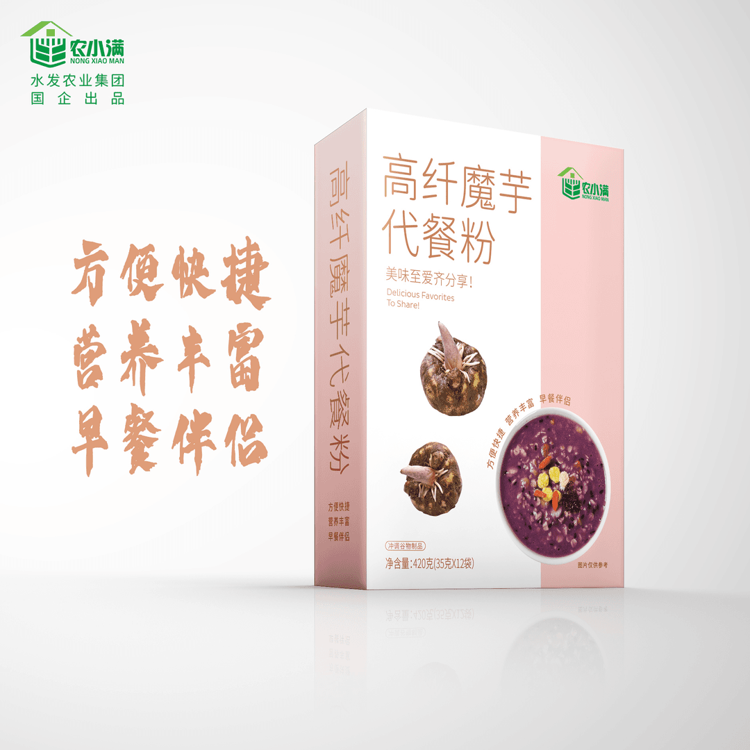 【媛媛推荐】膳食纤维魔芋代餐粉营养冲饮早餐420g盒装多种谷物