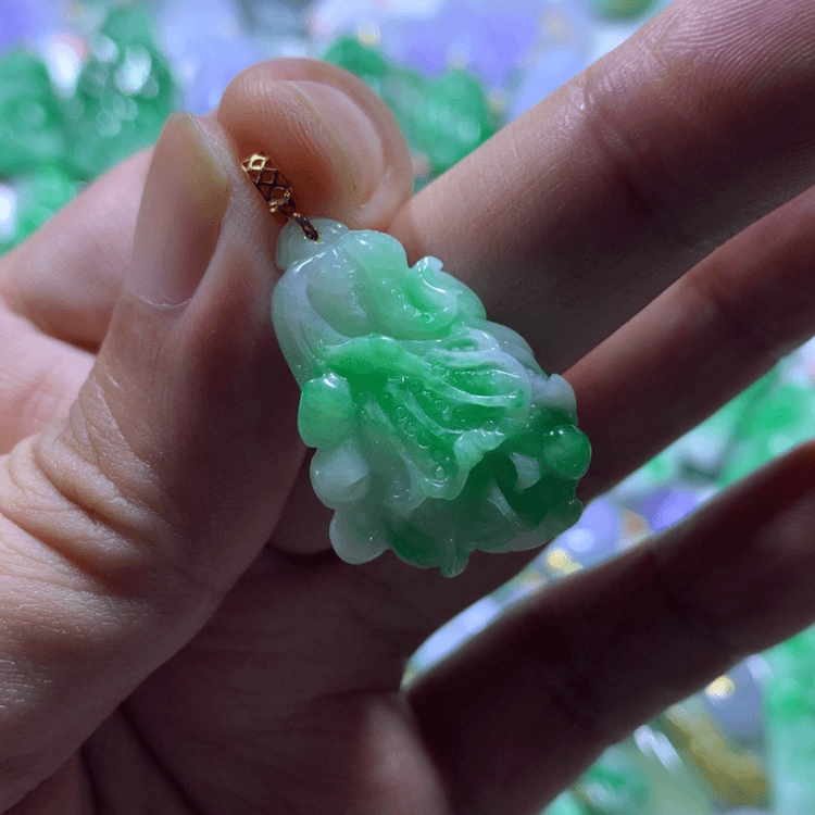 【闪购商品】定制翡翠18K金镶嵌