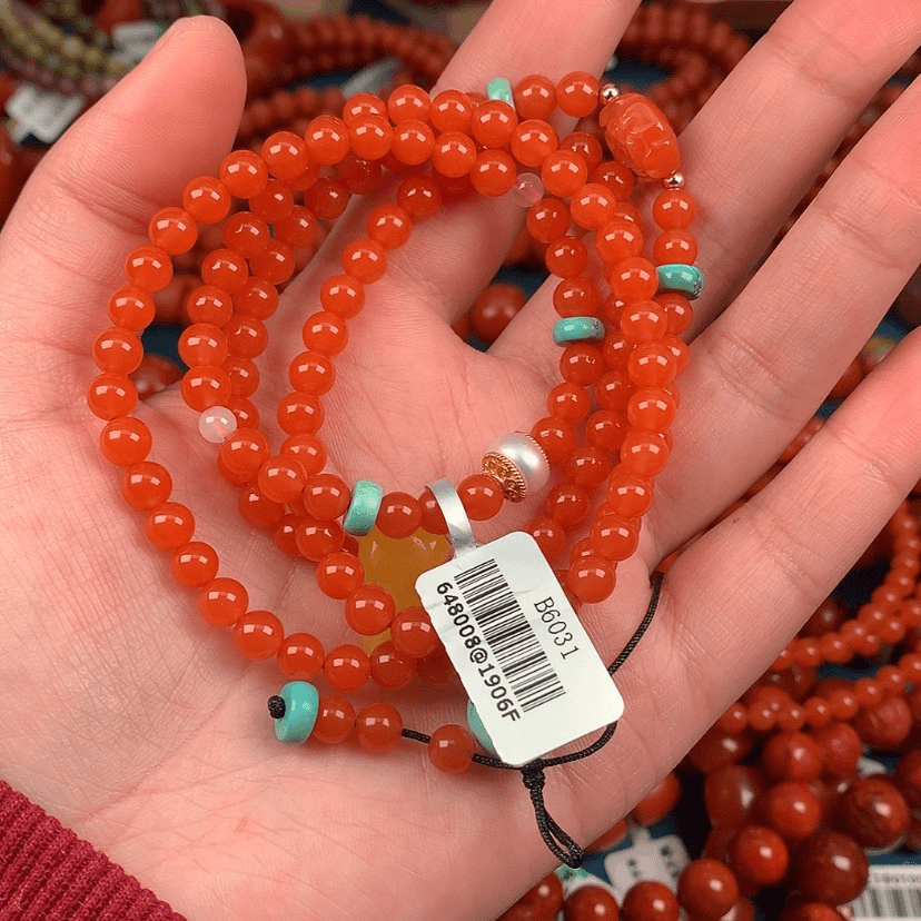 【闪购商品】南红玛瑙手链未镶嵌春*5mm
