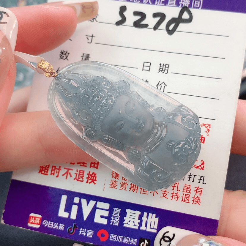 【闪购商品】翡翠摆件18K金镶嵌