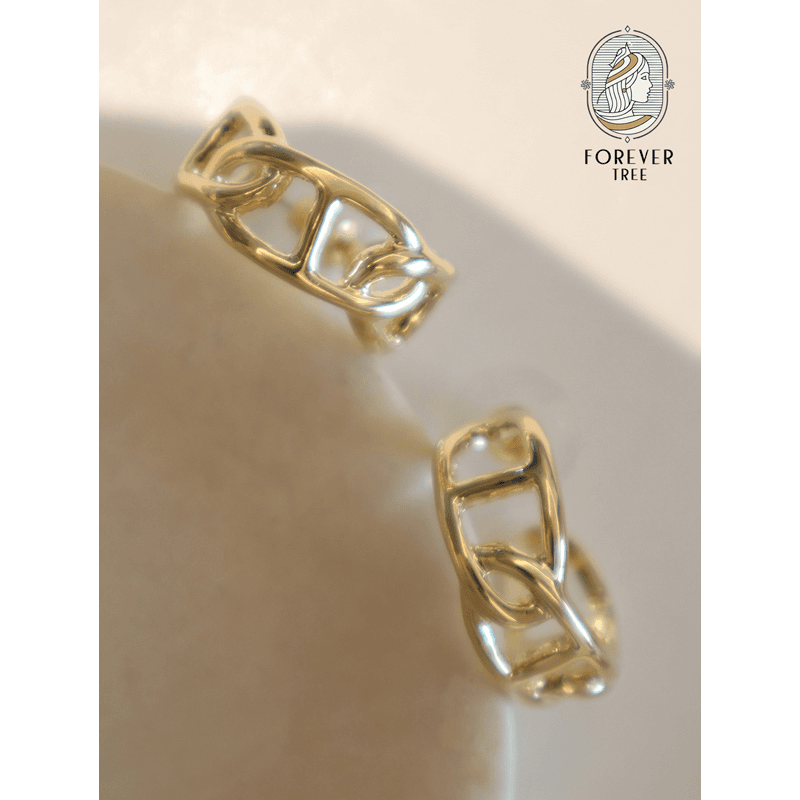 合金耳饰 Forever Tree 31 简约H家编织经典通勤款耳环耳饰