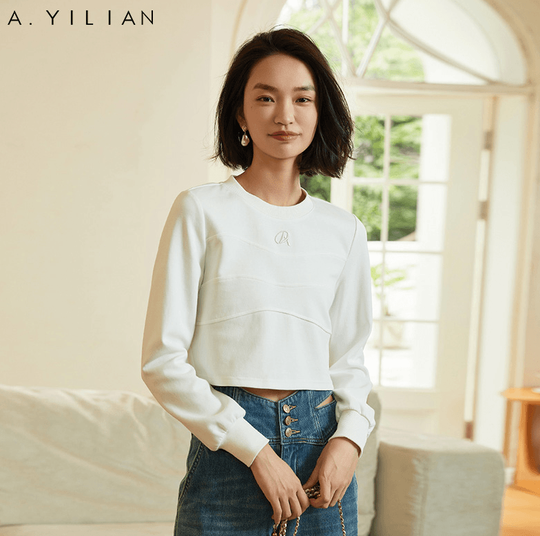 阿依莲秋冬休闲时尚百搭卫衣秋装