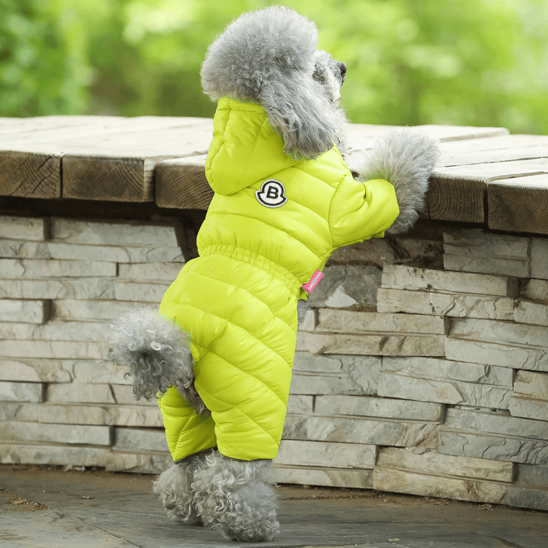 狗狗衣服秋冬装加厚棉衣小型犬泰迪比熊博美四脚衣冬季保暖羽绒服
