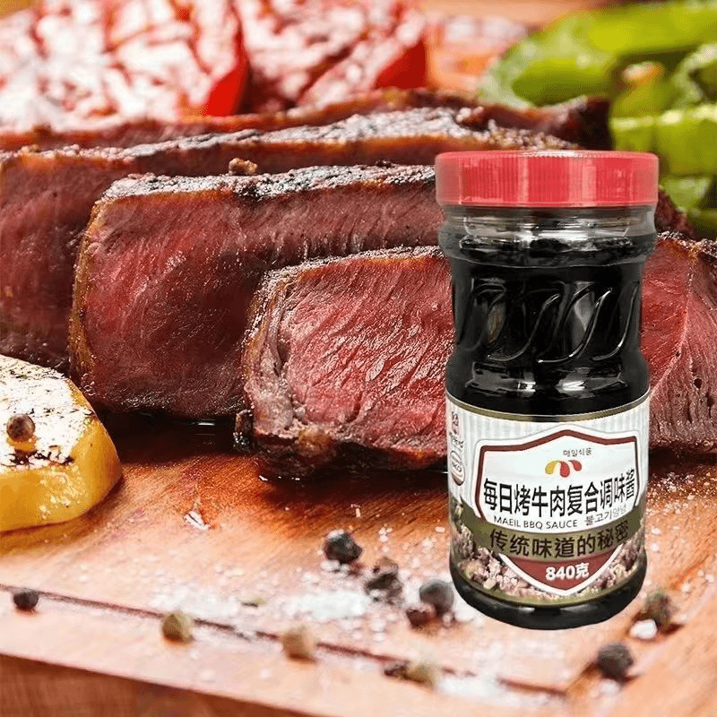 临期特价韩国每日烤牛肉复合调味酱840g韩式烤肉牛排酱烧烤