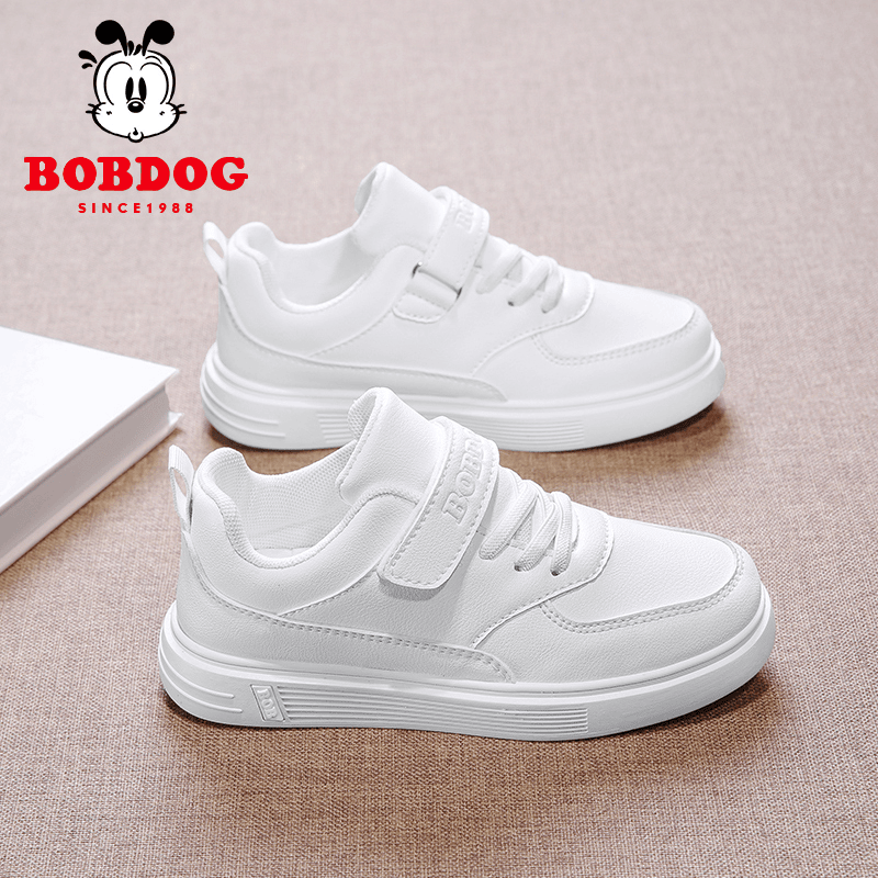 巴布豆男童小白鞋2023夏季新款休闲儿童鞋中大童软底防滑运动童鞋