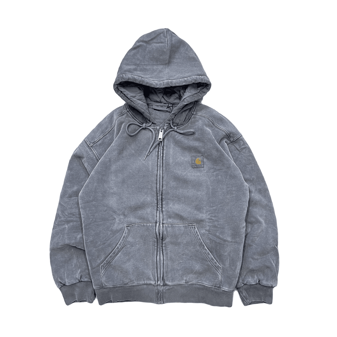 现货CARHARTT WIP HOODED VISTA JACKET水洗重磅拉链帽衫外套