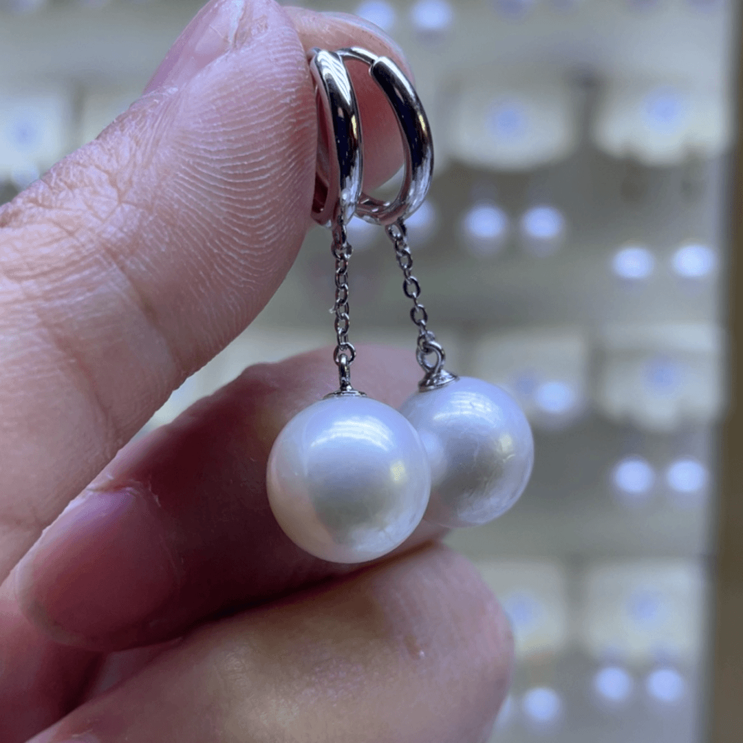 【闪购商品】淡水珍珠耳饰银S925镶嵌