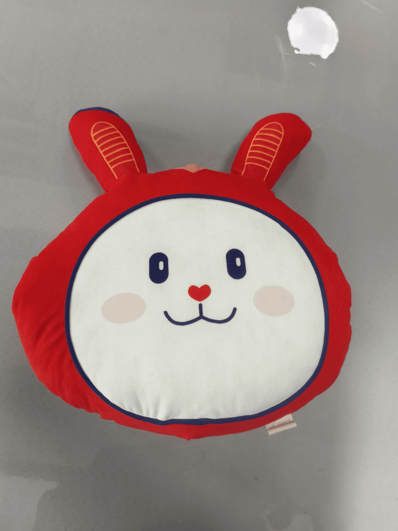福兔红红暖手枕