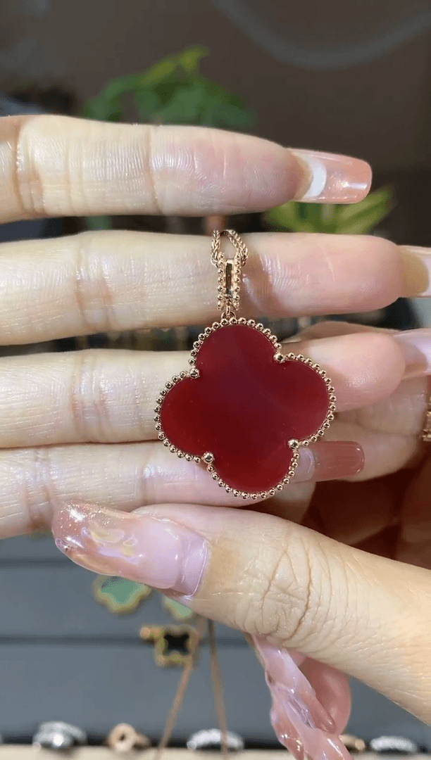 【闪购商品】玛瑙/玉髓吊坠(不含链)18K金镶嵌18K金玛瑙吊坠