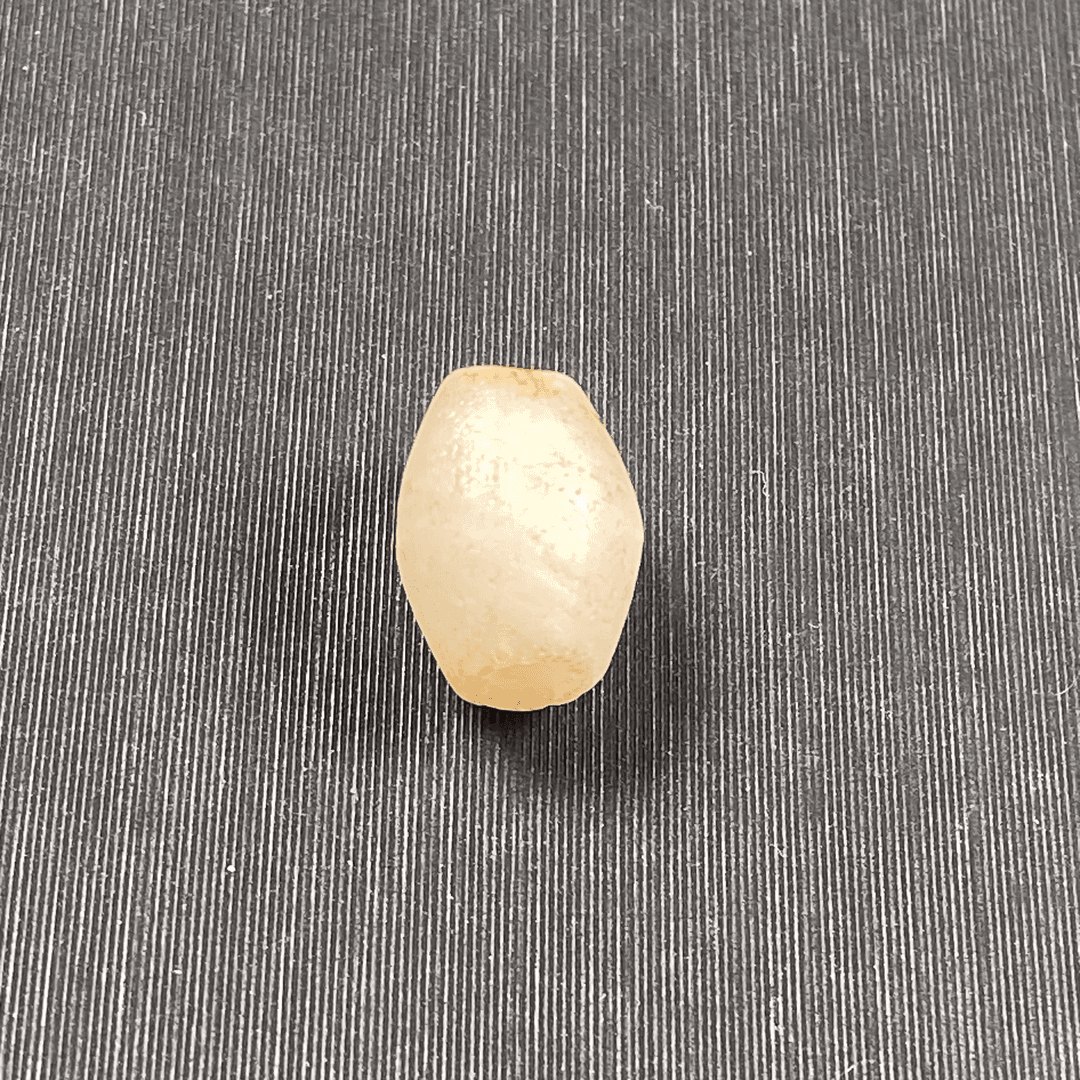 Z105 十九世纪 白色 古珠 老珠子  闻德评级82分