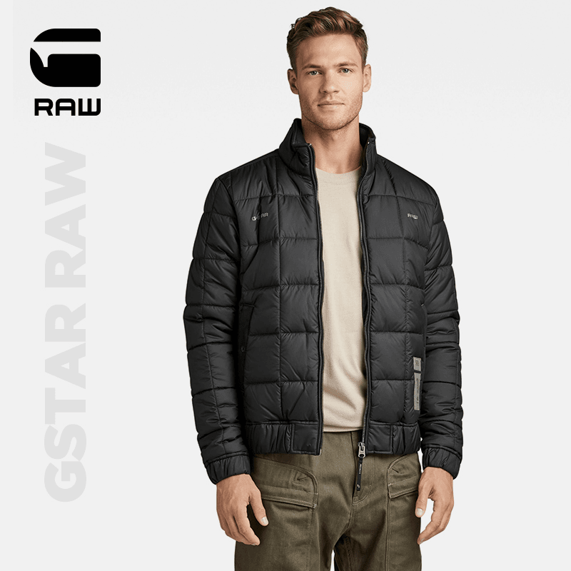 G-STAR RAW 2022新品Meefic衍缝立领棉夹克男D22714时尚