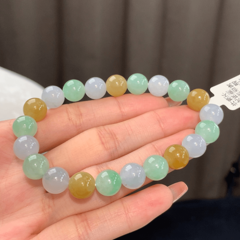 【闪购商品】翡翠.未镶嵌?*?卡9糯冰多宝手串 95