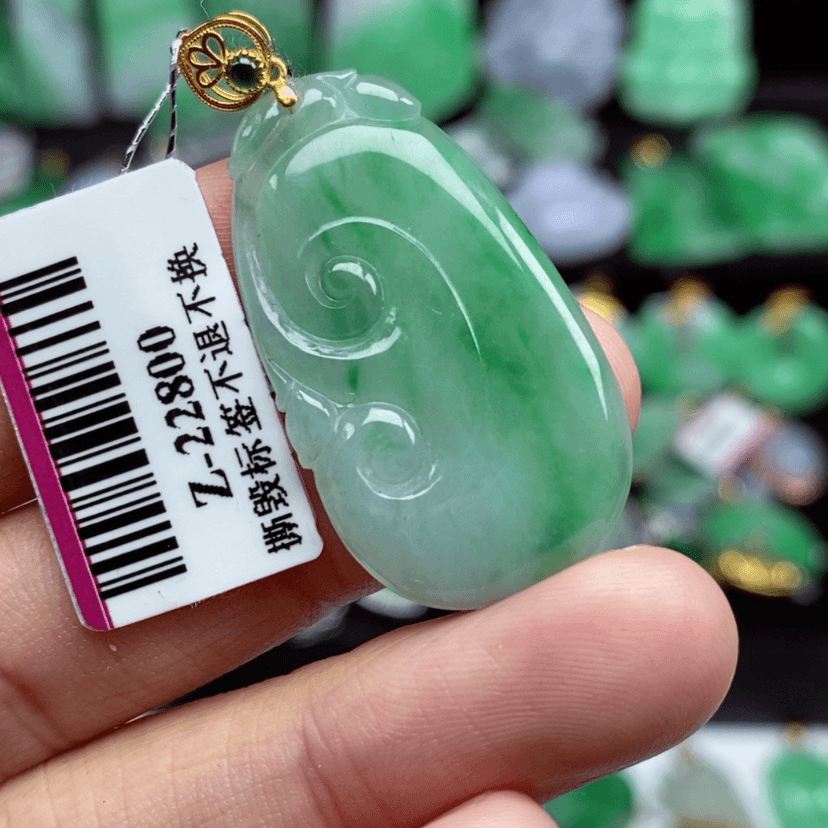 【闪购商品】翡翠颈饰18K金镶嵌