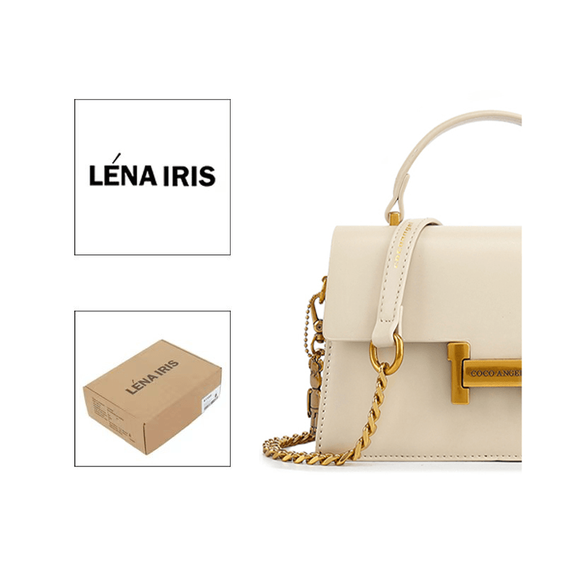 338【带礼盒】LÉNA IRIS气质新款手提包小众潮流时尚单肩斜跨女包包