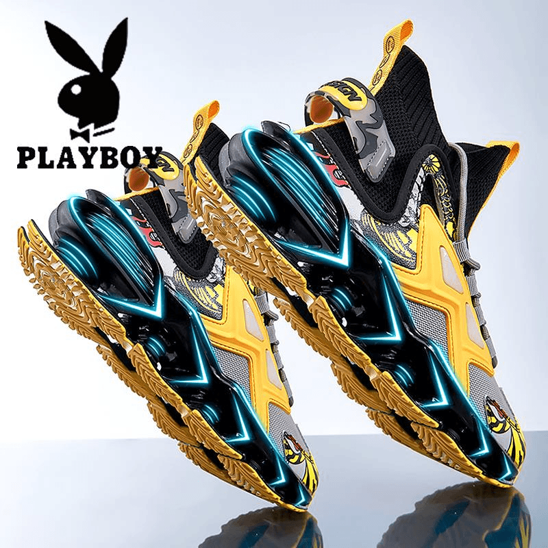 PLAYBOY莆田男鞋2023秋季新款减震休闲老爹鞋爆款男士高档运动鞋