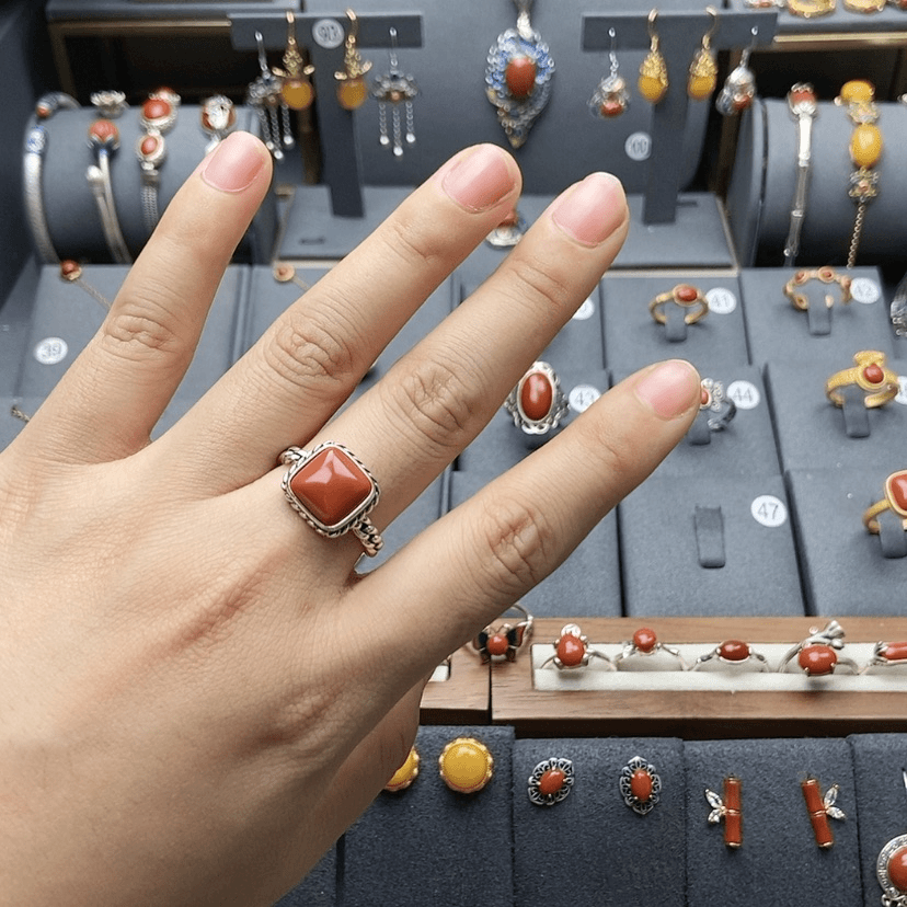 【闪购商品】南红玛瑙戒指未镶嵌